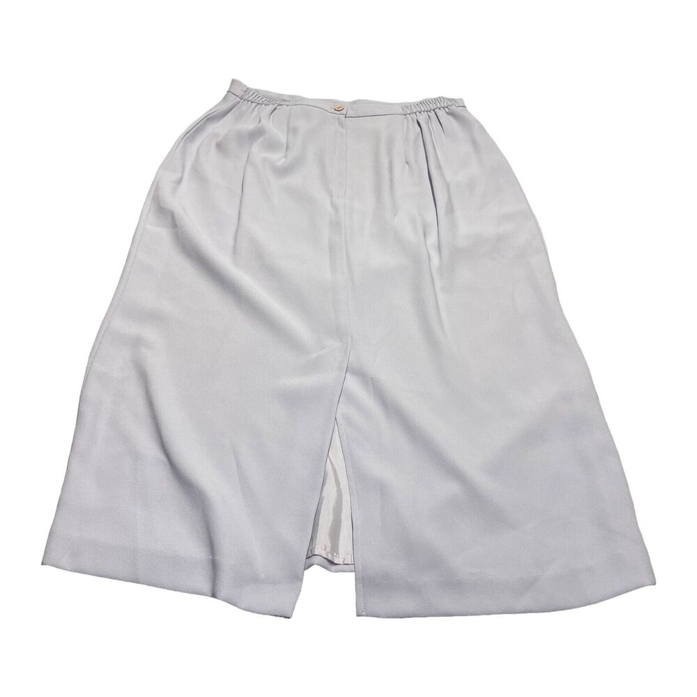 Lady Hazan A-Line Skirt Women 16 Lilac 100% Polyester Lined Classic Fit Pleated - Picture 2 of 7